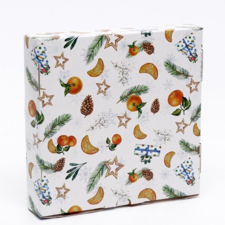 Self -assembly box "New Year's mood", 16 x 16 x 3 cm, 1 pc.-7