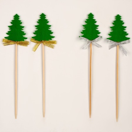 Topper "Christmas tree", in the set 2 pcs., Mix colors-2