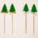 Topper "Christmas tree", in the set 2 pcs., Mix colors