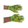 Polyester gloves Garden, with nitrilum pristine, size 8, Palisad