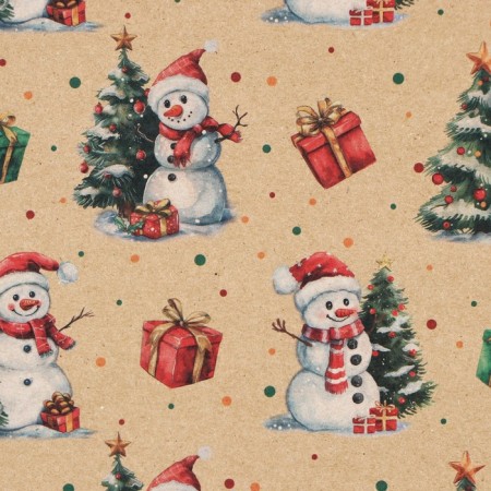 Paper Crafts "Snowmen", 50 x 70 cm, New Year-2