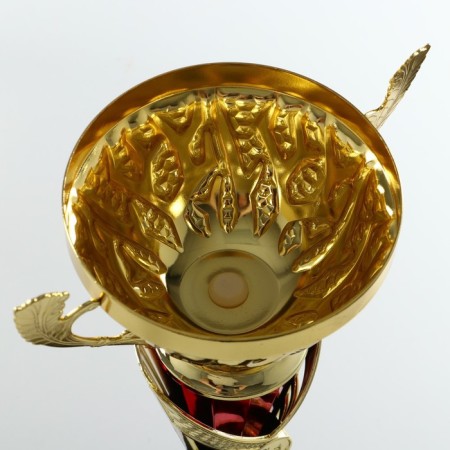 Cup 155b, award figure, gold, plastic stand, 36.3 × 18.4 × 10.5 cm.-8