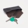 Key on the Textura button, length 15 cm, metal ring, brown color