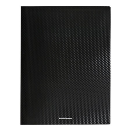 Folder on 4 rings A4, Erichkrause "Diamond Total Black", 24 mm, 550 μm, embossing, black-1