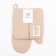 Kitchen kitchen kit, beige color, mittens of 18x29 cm, 19x19 cm tack