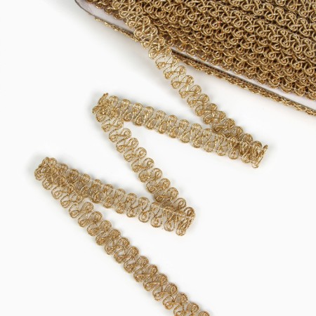 Braid curl gold 1.5 cm winding 25 meters-1