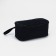 Cosmetic bag with lightning, black color