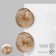 Earrings Metal "Bohemia" Webace Weave, Color Gold