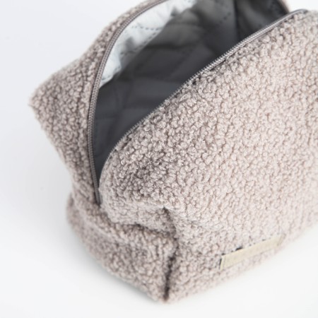 Women's road cosmetic bag with a Textura lining, gray color-6