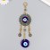 Suspension from the evil eye "Flower and Eye" gold 21 cm