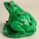 Garden figure "Frog with lotus" Malaya 18x18cm