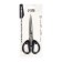 Chancellery scissors 15.5 cm office plastic handles, euro suspension