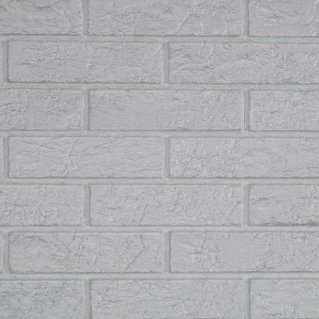PVC panel Brick Snow White, 485x960-2