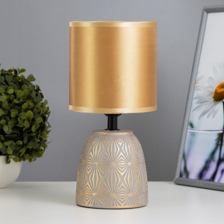 Table lamp "Diana" E27 40W gray-gold 13x13x27.5 cm