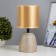 Table lamp "Diana" E27 40W gray-gold 13x13x27.5 cm