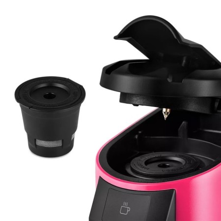 Coffee machine KitFort KT-7121-1, capsule, 800 watts, 0.36 l, pink-2