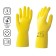 Gloves Latex reusable yellow, size XL