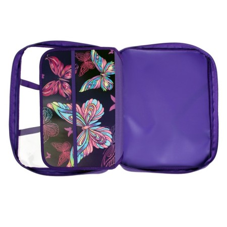 Labor folder A4, 335 x 260 x 60 mm, with handles of textiles, PVC, calligrata, PTR-111, "butterflies"-4