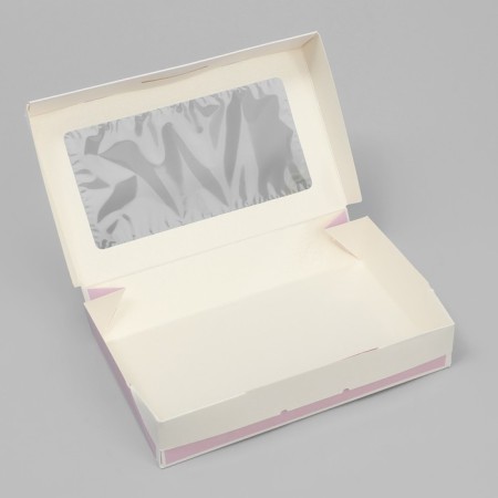 Confectionery packaging, a box with lamination "watercolor flowers", 20 x 12 x4 cm-1