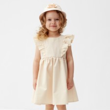 Dress for Minaku girl, milk color, height 134 cm