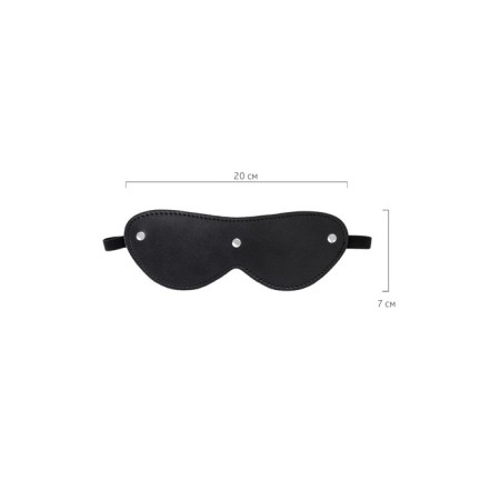 Mask Anonymo, PU Skin, 24 cm, black color-2