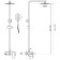 Savol S-Sus5003h shower system, tropical shower, shower set, brass, black