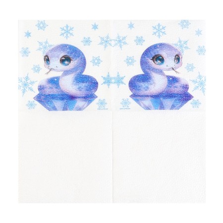 New Year's wipes “Happy New Year: Crystal”, single -layer, 24x24 cm, 20 pcs.-4