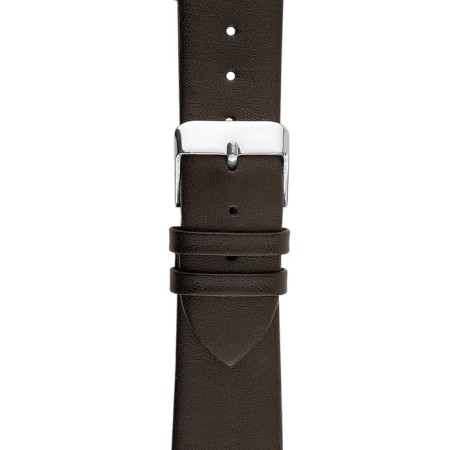 Watch strap, male, 22 mm, harness 75 mm, larynx 115 mm, leather, brown-2
