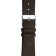 Watch strap, male, 22 mm, harness 75 mm, larynx 115 mm, leather, brown