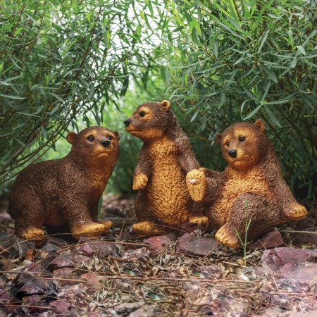 Garden figure "Bear Bear", set of 3pcs, 42x18x24cm-1
