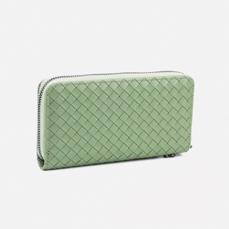 Women's wallet with lightning, green color-1