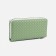 Women's wallet with lightning, green color