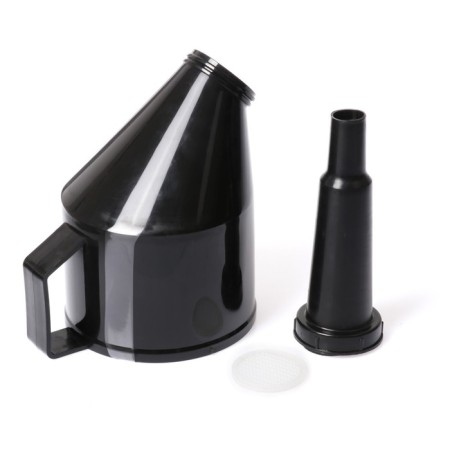 Flood funnel with an angular nose, with a net, collapsible, diameter 123 mm, length 325 mm, mix-9