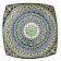 Largan Rishtan ceramics "Patterns", 25 cm, square, blue, mix