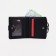 Women's wallet on the button, black color