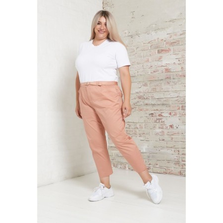 Female trousers, size 64, powder color-1