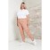Female trousers, size 64, powder color
