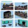 Designer of the railway "Statzor with the composition", works from batteries, 841 details