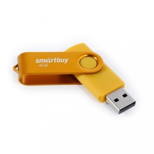 Flash drive Smartbuy 004gb2twy, 4 GB, USB2.0, th Up 15 MB/s, PBU up to 12 Mb/s, yellow