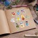 Set of paper stickers Star, 7 × 6 cm, 10 pcs