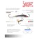 Balancir Lucky John Fin 3 + tee, 4 cm, color 13h blister
