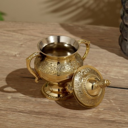 Sugar tower 12x7x15 cm, brass-3