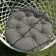 Billy swing pillow, diameter 60 cm, gray color