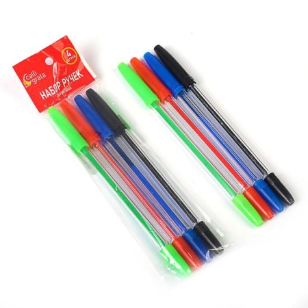 Set of ball pens, 4 colors