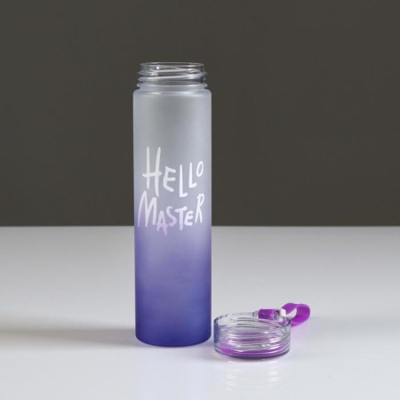 Water bottle, 500 ml, Hello Master, 22 x 6 cm, mix-1