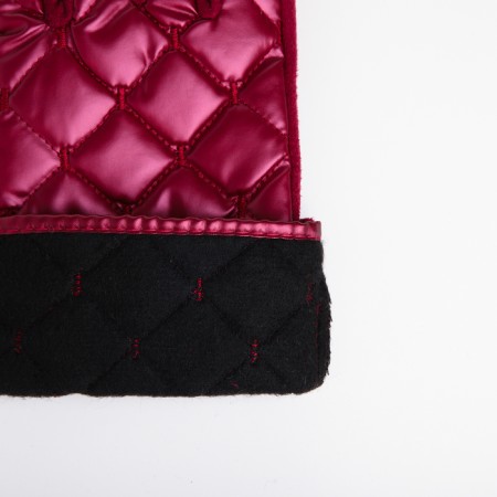 Gloves are female, dimensionless, without insulation, burgundy color-4