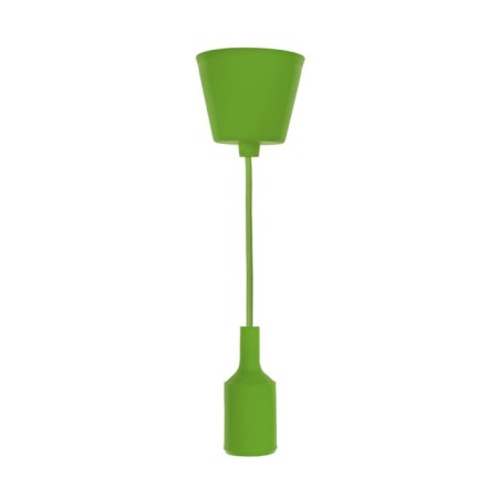 Cartridge E27 Silicone with a cord 1 m green rexant-1