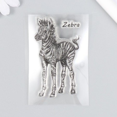 Stamp for creativity Silicon "Zebra" 9x6 cm