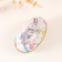 Casket Metal Easter bunny with a bouquet and hat "7x6.5x11 cm