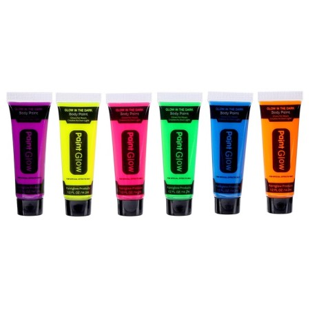 Facial makeup, neon, shines at night, 14 ml., Mix color-3